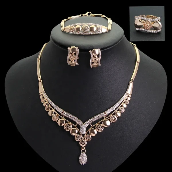 Light Jewelry New Gold Plated Dubai Jewelry Sets Jewellery Wholesale Jewelry Sets For Women