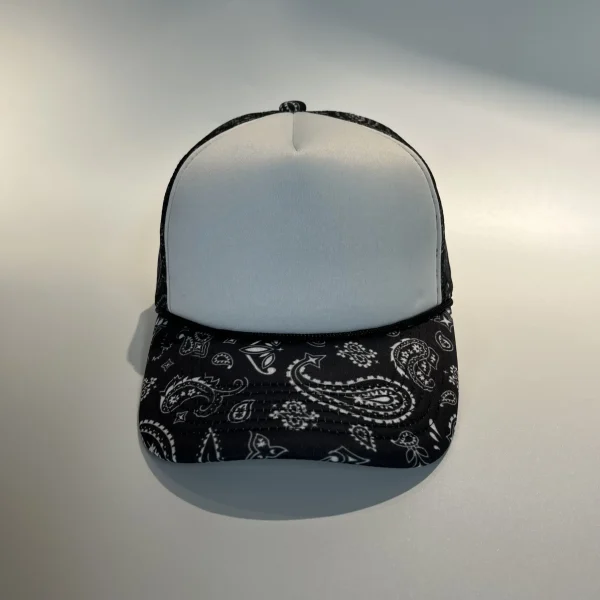 HN0002R OTTO Fashion Casquette Custom Mesh Tennis  Running Embroidery Black Sport Cap With Patchwork premium Trucker Hat