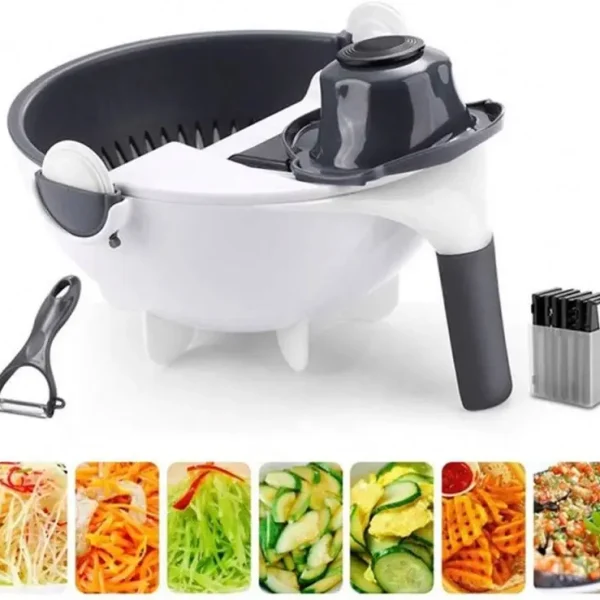 Top Seller Multifunctional manual vegetable cutter slicer 9 in 1 vegetable cutter kitchen accessories
