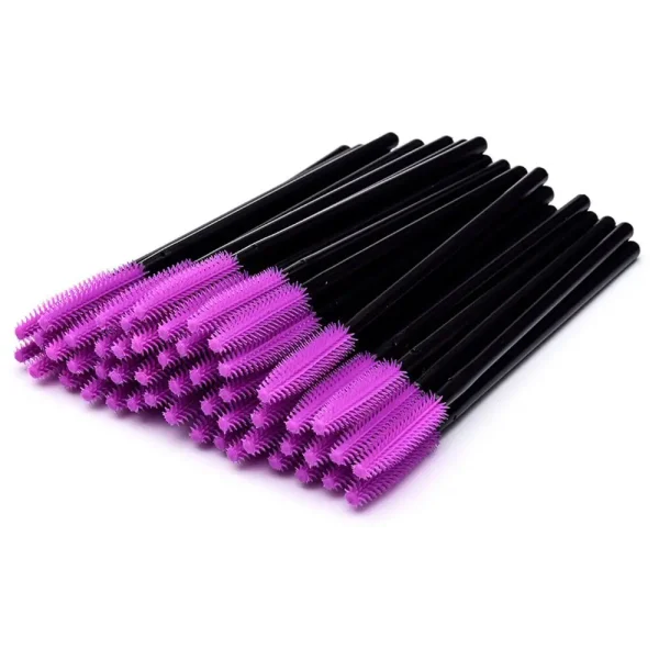 Beauty Multicolor Soft Silicone gel makeup mascara eyelash wand brushes beauty accessories Brosse a cils