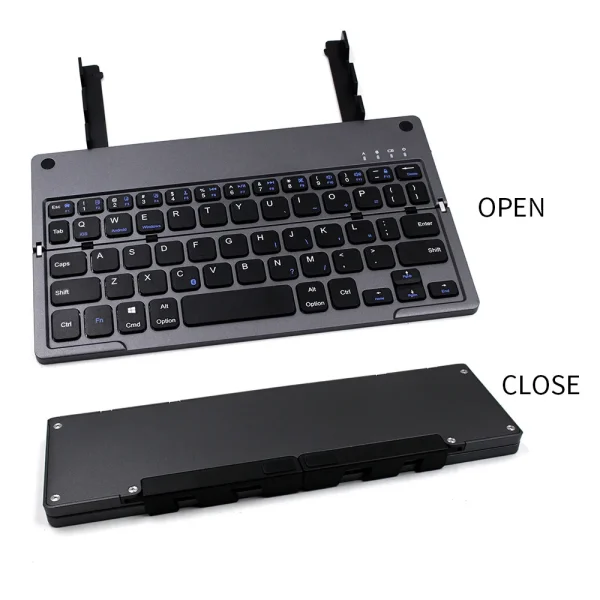 JOMAA folding keyboard Harmonica mini rechargeable keyboard mobile phone tablet universal  Foldable Wireless Keyboard