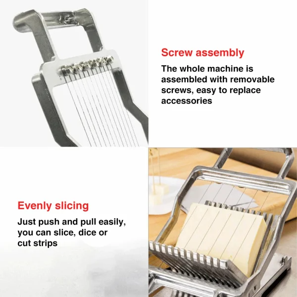 Stainless steel cheese slicer Household ham and cheese slicer Kitchen gadget Convenience Used For Home Cheese Block