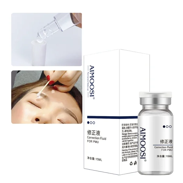 Aimoosi Correction Fluid Remove error Microblading Remover Permanent Makeup Tattoo Removal For Eyebrow& Lips&Eyeliner