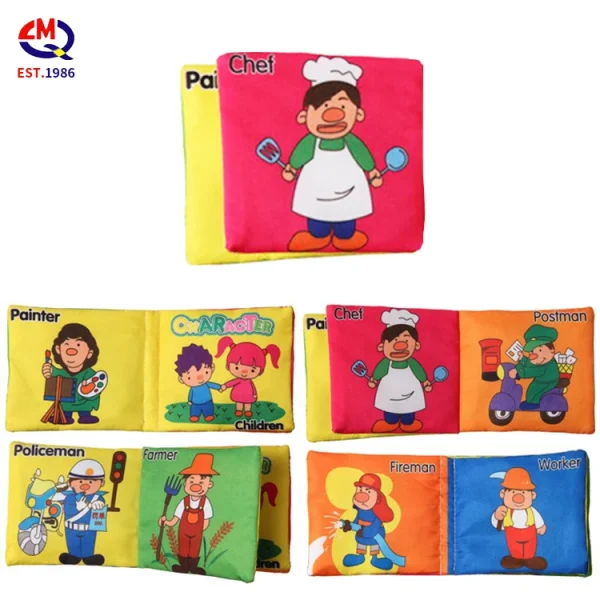Baby Early Education Portable Color Shape Cognition Dressing Children Animal Number Cognition Educational Toy Cloth Book
