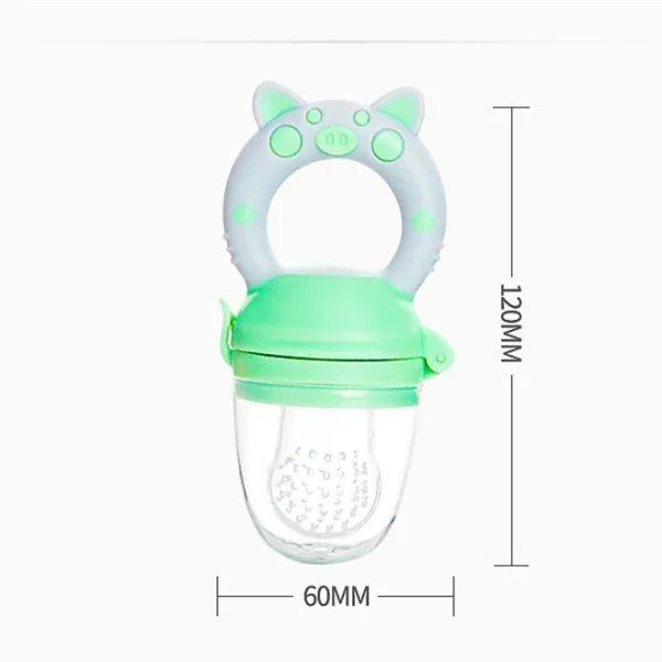 Eco Friendly Protective Cap Baby Feeder PP Handle Fresh Food Pacifier Teething Toys Fruit Baby Fruit Feeder