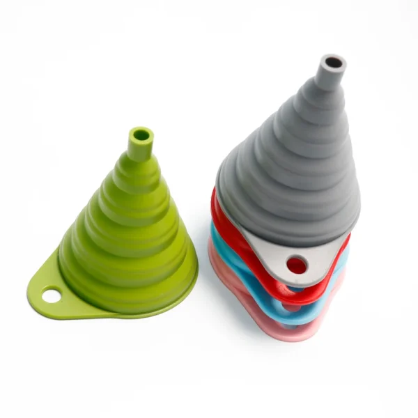 Factory Outlet  Kitchen Gadgets Foldable Funnel Kitchen Tools Oil Silicone Collapsible Funnel for Liquid